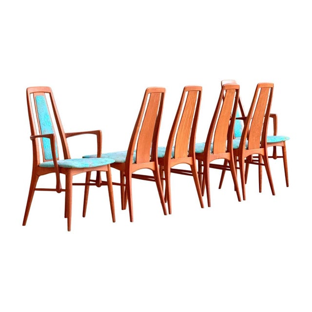 Vintage Danish Eva Teak Dining Chairs by Niels Koefoed for Koefoeds Hornslet, 1960s, Set of 6 For Sale - Image 12 of 12