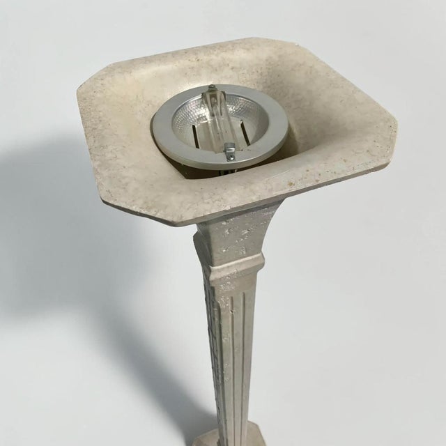 Stone Vintage Travertine Stone Floor Lamp For Sale - Image 7 of 13