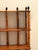 Tall & Narrow Rattan Bamboo Etagere Bookshelf With Iron Finials For Sale In Philadelphia - Image 6 of 12