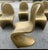Vitra Postmodern Gold Plastic Side Chairs in the Style of Verner Panton From Vitra, 1990s For Sale - Image 4 of 10