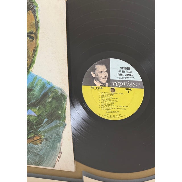 1965, Frank Sinatra, September of My Years, Custom Framed Vinyl and Album Cover For Sale In Jacksonville, FL - Image 6 of 7