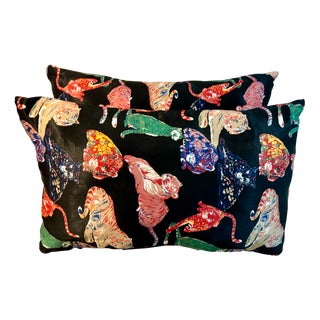 Fabric Cushions from Gaston&Daniela, 1977, Set of 2 For Sale