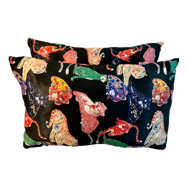 Fabric Cushions from Gaston&Daniela, 1977, Set of 2 For Sale