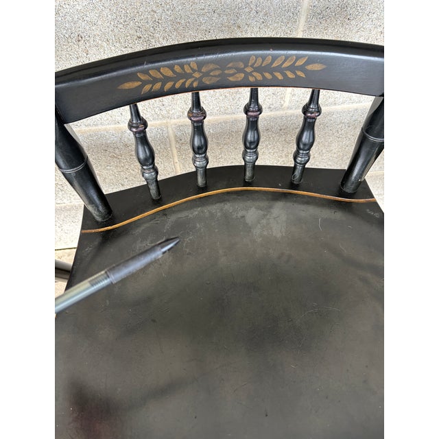 Nichols & Stone Black Harvest Inn Style Side Chairs - Set of 6 For Sale - Image 13 of 16