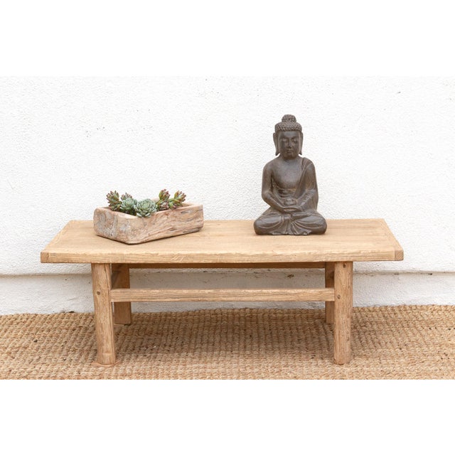 Coastal Chic Old Elm Coffee Table For Sale - Image 9 of 9