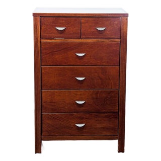 Ligna Furniture 6-Drawer Wooden Dresser - Classic Brown Storage Chest For Sale