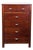 Ligna Furniture 6-Drawer Wooden Dresser - Classic Brown Storage Chest For Sale