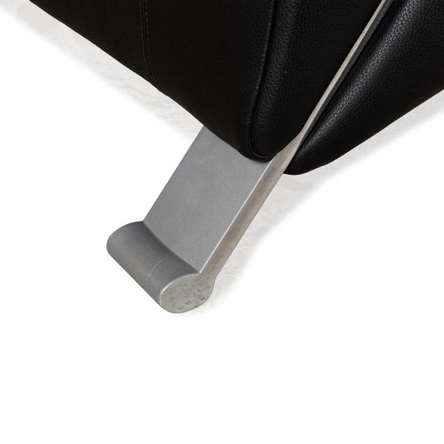 322 3-Seater Sofa in Black Leather from Rolf Benz For Sale - Image 4 of 11