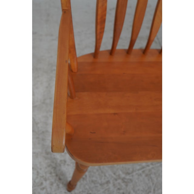 1980s Windsor Style Hand Crafted Long Bench Settee For Sale - Image 5 of 18