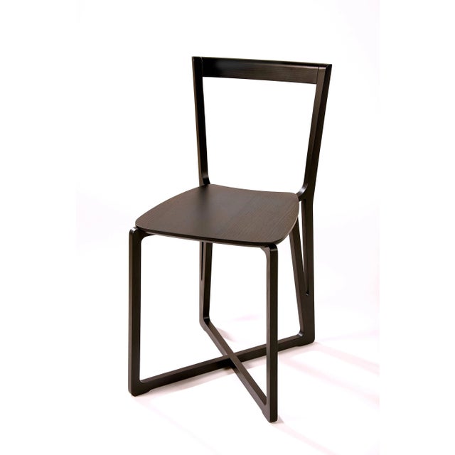 Contemporary H.E.A.D. Chair in Black Stained Ash by Adentro Studio & Federico Pozzi, 2016 For Sale - Image 3 of 11