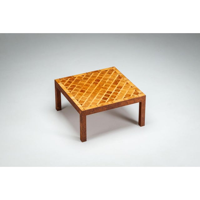 This elegant vintage Italian coffee table showcases the exceptional craftsmanship and refined detailing for which Italian...