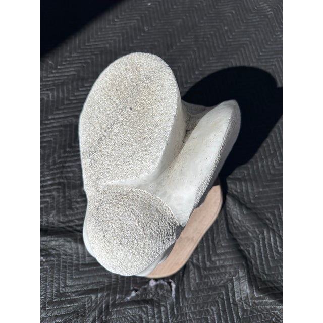Stone Substantial Hand-Carved Marble Owl Sculpture by Frank McGuire, Taos, New Mexico For Sale - Image 7 of 11