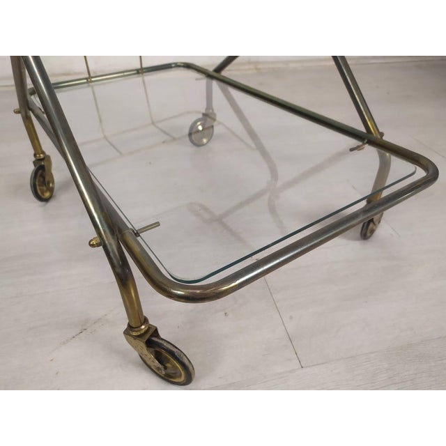 Vintage Brass Bar Service, 1950s For Sale - Image 13 of 15