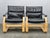 Leather Lounge Chairs attributed to Åke Fribytter for Nelo Kroken, 1960s, Set of 2 For Sale - Image 17 of 18