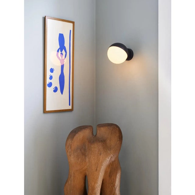 Mid-Century Modern Vilhelm Lauritzen 'Vl Studio' Metal and Glass Wall Lamp for Louis Poulsen For Sale - Image 3 of 13