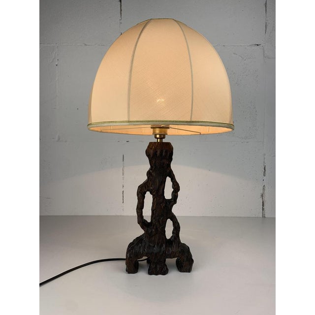 Beige Dutch Brutalist Mushroom Table Lamp, 1960s For Sale - Image 8 of 17