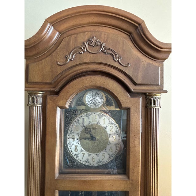 1970s 1970s Ridgeway Oak Grandfathers Clock For Sale - Image 5 of 6