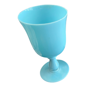 Vintage Empoli Italy Ex Large Glass Goblet 10”
