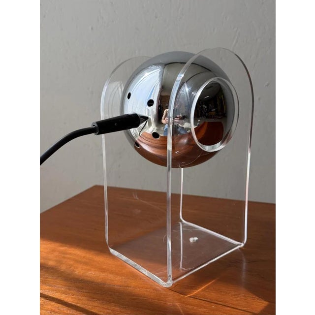 Vintage Space Age Table Lamp by Gino Sarfatti, 1970s For Sale - Image 3 of 11