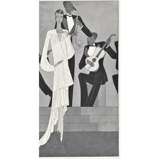 Matted 1929 Art Deco Jazz Music Print Chairish