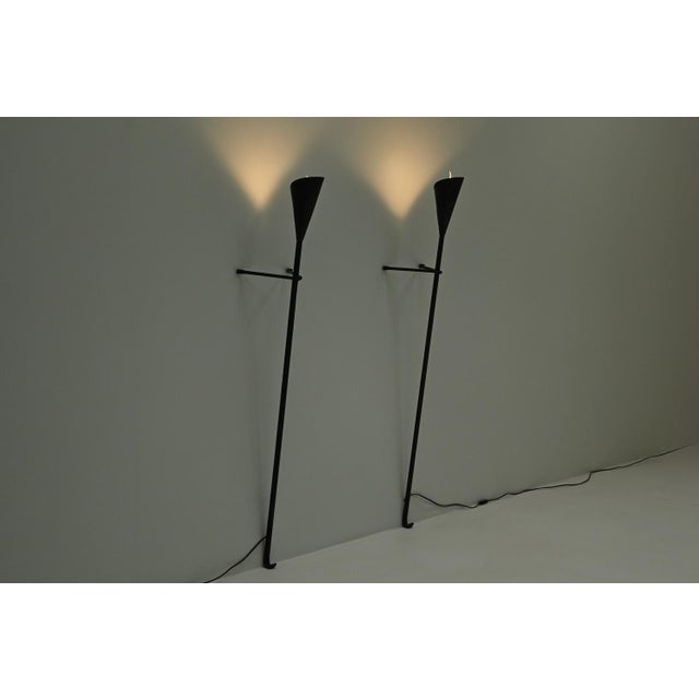 Brutalist Wall Lamps, the Netherlands, 1980s, Set of 2 For Sale - Image 4 of 9