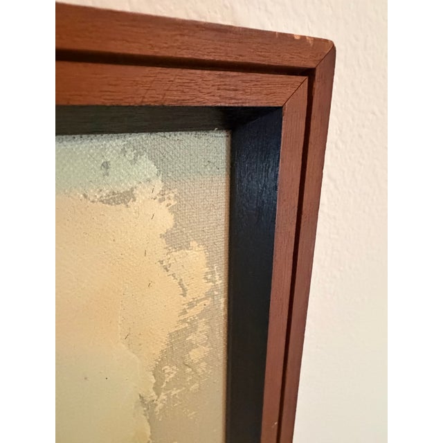 Original Etta Benjamin Cien (1924–2009) Mid-Century Modern Painting, Hillside Original For Sale - Image 10 of 12