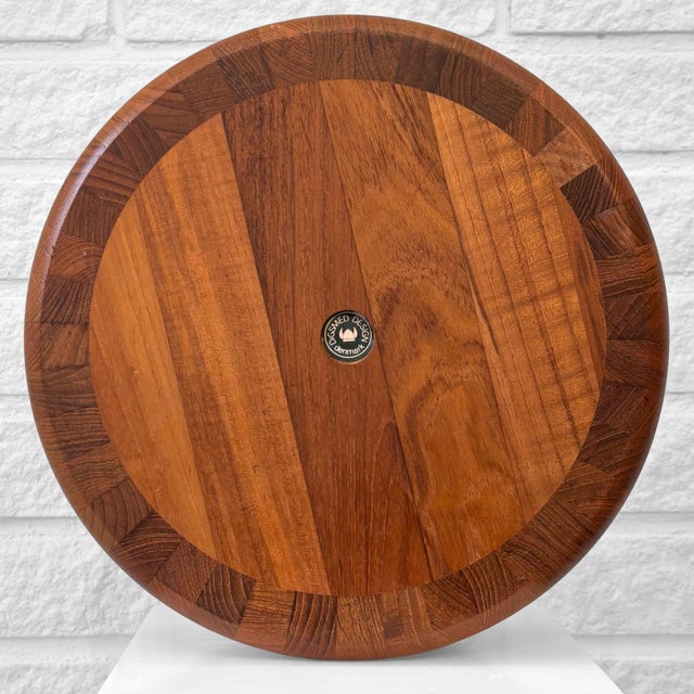 Brown Large Scandinavian Modern Salad Bowl in Teak from Digsmed, Denmark, 1960s For Sale - Image 8 of 10