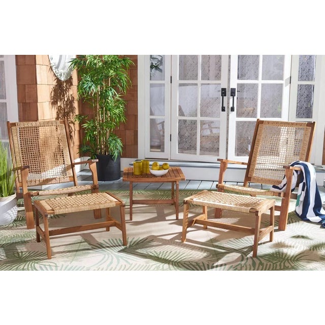 Contemporary Chantelle 5 Piece Living Set - Natural For Sale - Image 3 of 9