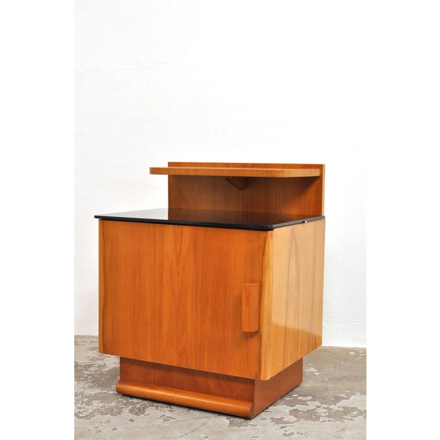 1940s Art Deco Bedside Tables by Jindřich Halabala, 1940s, Set of 2 For Sale - Image 5 of 14