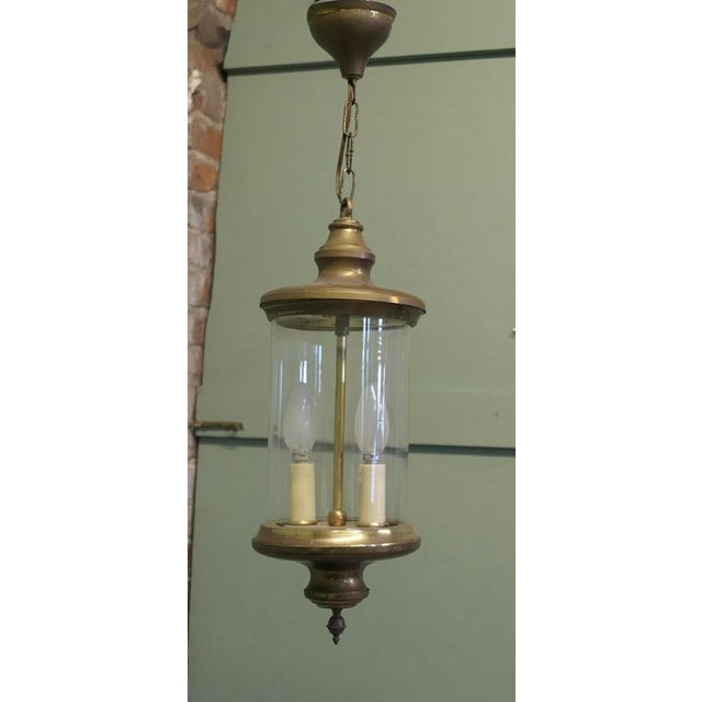 1900 - 1909 French Brass and Glass Lantern, 1900s For Sale - Image 5 of 8