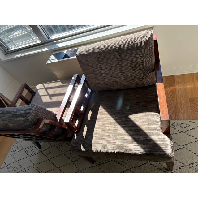 Dessin Fournir Therien Studio Workshop Lattice Chair (Two) For Sale - Image 11 of 18