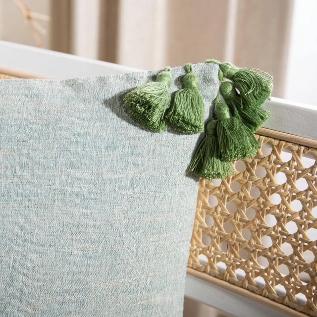 Contemporary Larzon Pillow - Green - 18" x 18" For Sale - Image 3 of 4