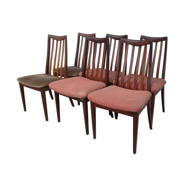 Vintage Midcentury Teak Slat Back Chairs For Sale In Houston - Image 6 of 6