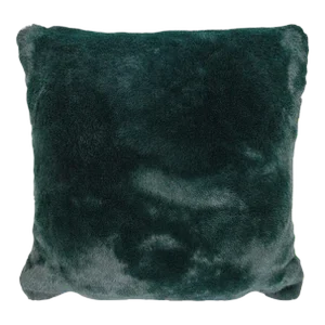 Green Forest Faux Fur Pillow