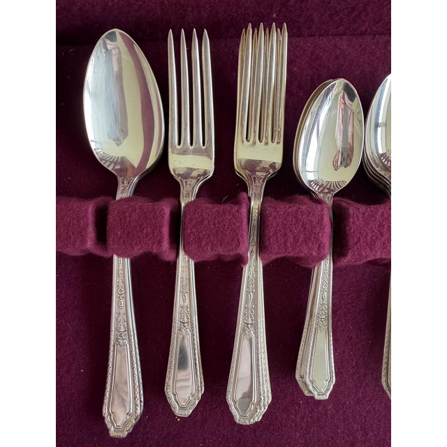 1930s Silverplate Flatware Service for 8 For Sale - Image 4 of 14