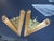 Gold Deguge Art Deco Frosted Glass Sconces Gilt Bronze Mounts Circa 1930s For Sale - Image 8 of 8