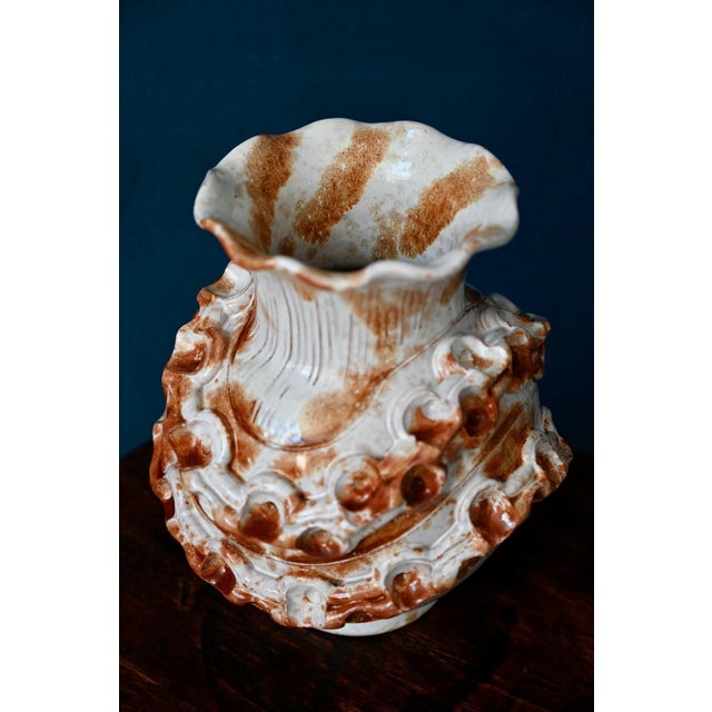 Brutalist Studio Vase in Glazed Ceramic, Italy, 1960s For Sale - Image 6 of 12