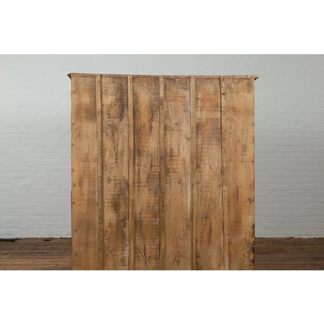 Indonesian 19th Century Cabinet with Sunburst Motifs and Enameled Tiles For Sale In New York - Image 6 of 13