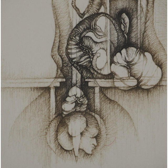 Fred Deux, The Threshold, Original Engraving For Sale - Image 5 of 6