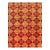 10x14 Opulent Classic Coral Diamond Contemporary Handknotted Afghan Wool Rug For Sale