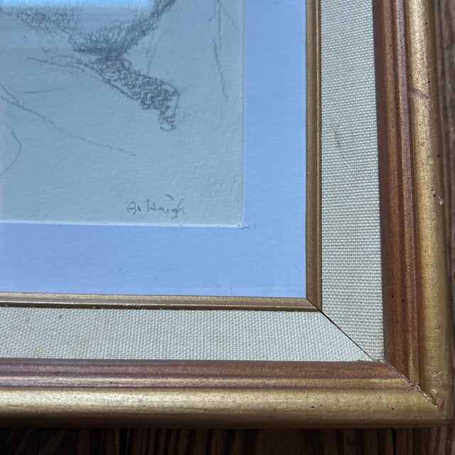 Contemporary Contemporary Original Female Portrait Charcoal Drawing by Anna Heigh “Girl” For Sale - Image 3 of 4