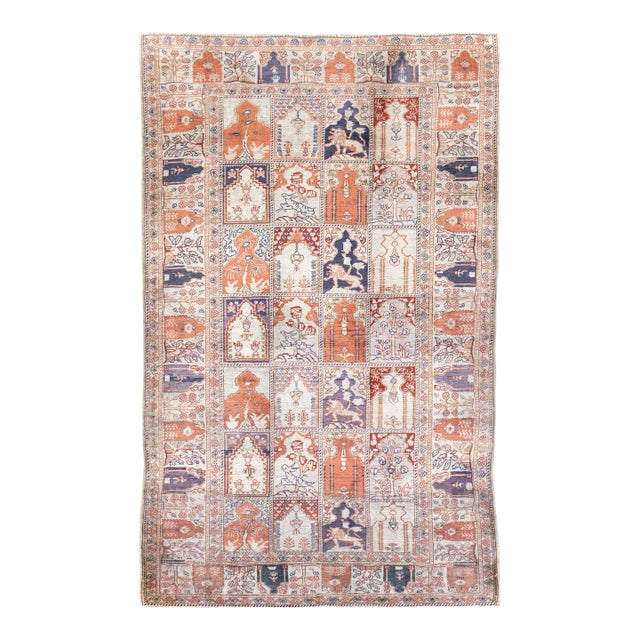 Galerie Shabab Collection Mid-20th Century Turkish Kayseri Throw Rug For Sale