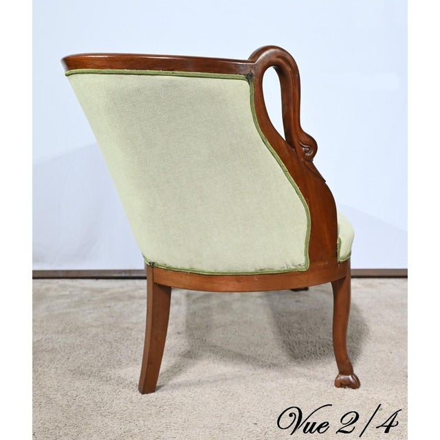 Small Mahogany Backsplash Daybed, 1890s For Sale - Image 13 of 18