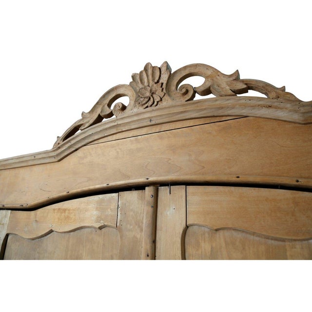 Antique Brown Fir Wardrobe, 1890s For Sale - Image 3 of 5