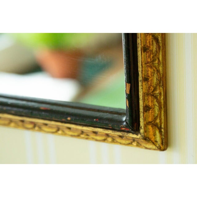 Early 20th Century Antique Hand Carved Regency Style Gilt Wall Mirror For Sale - Image 5 of 8