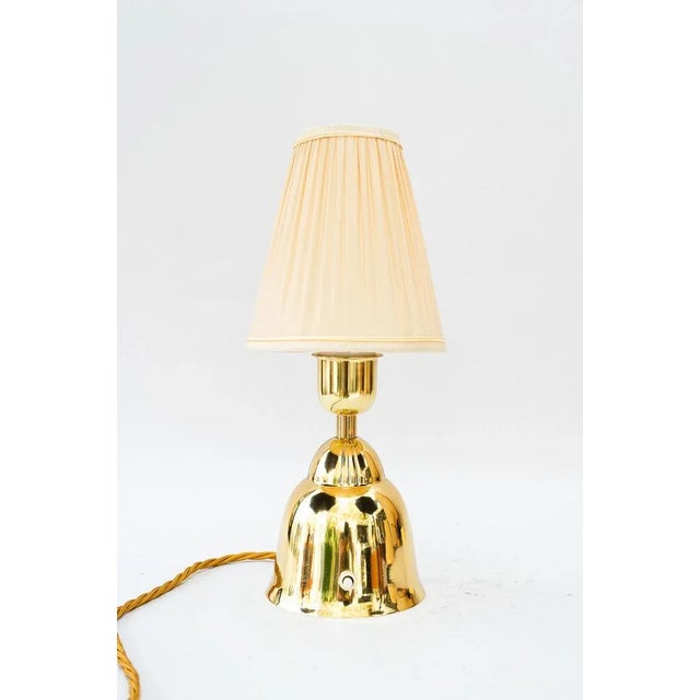 Brass Table Lamp with Fabric Shade, Vienna, 1950s For Sale - Image 14 of 14