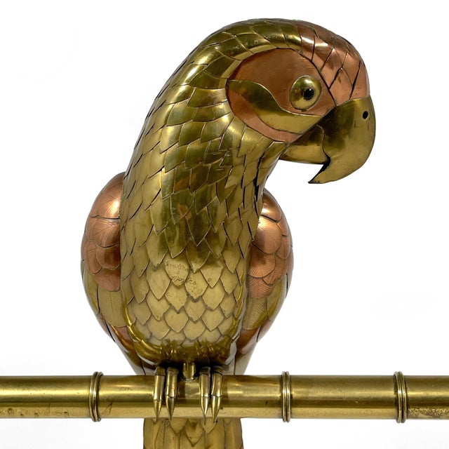 Sergio Bustamante Brass & Copper Parrot For Sale In Chicago - Image 6 of 9