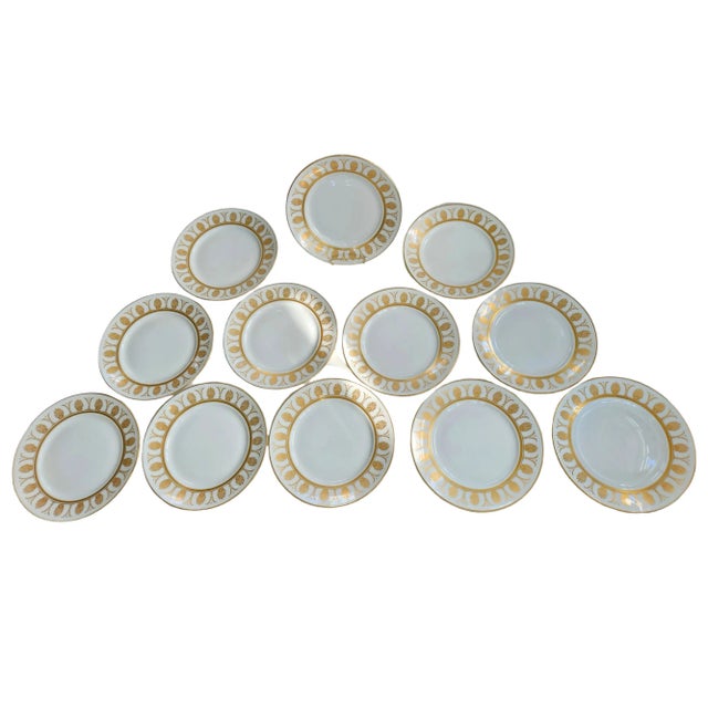1940s Richard Ginori Dinner Plates in "Pompeii" Pattern- Set of 12 For Sale - Image 12 of 12