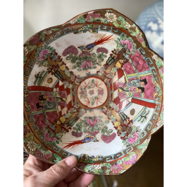 1940s Famille Rose Chinese Bowl For Sale - Image 10 of 10