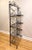 1980s Vintage French Style Four Tier Scrolled Wrought Iron & Brass Baker's Rack For Sale - Image 5 of 10